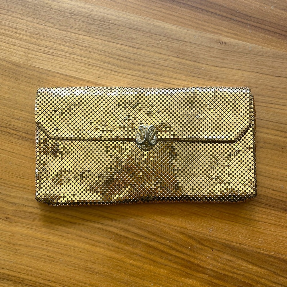 Vintage gold evening purse.